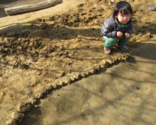 土団子を並べる